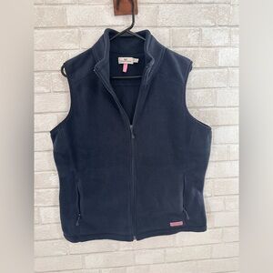 Vineyard Vines Martha’s Vineyard Fleece Vest Women's Navy Blue Size Large